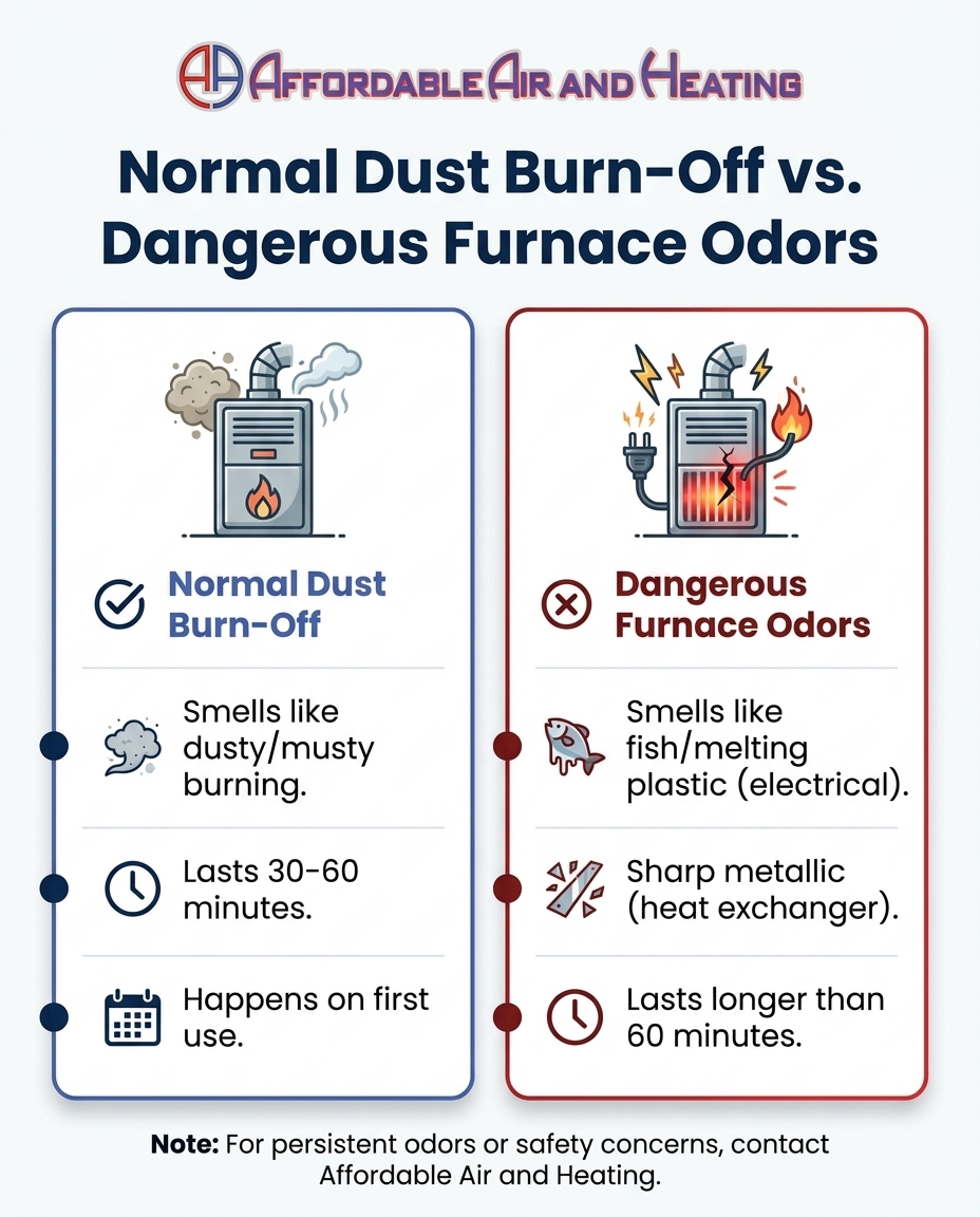 Normal Dust Burn-Off vs. Dangerous Furnace Odors