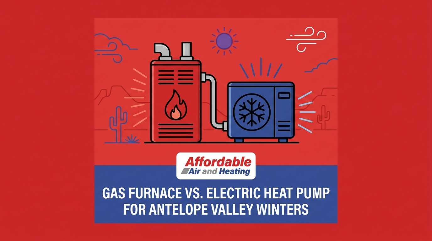 Gas Furnace vs. Electric Heat Pump for Antelope Valley Winters