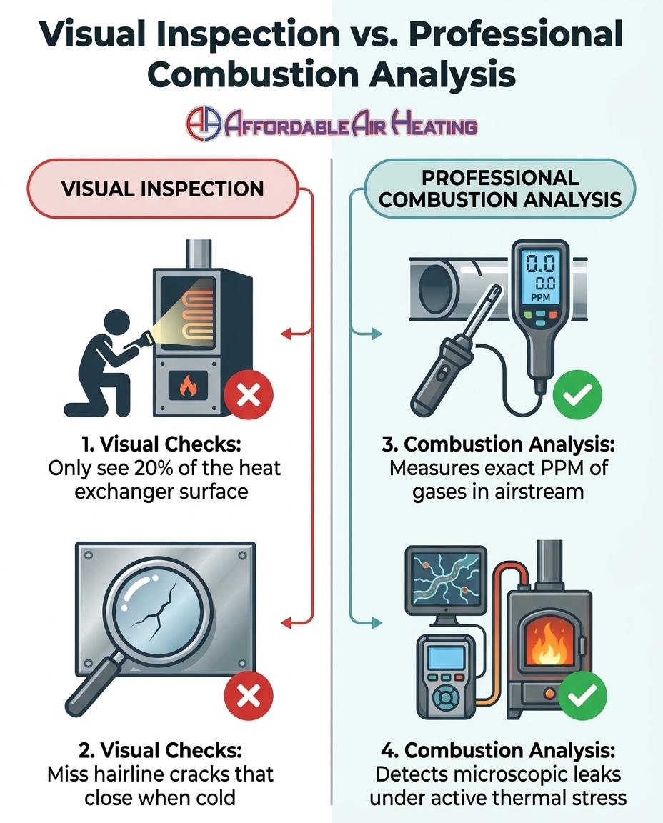 Visual Inspection vs. Professional Combustion Analysis