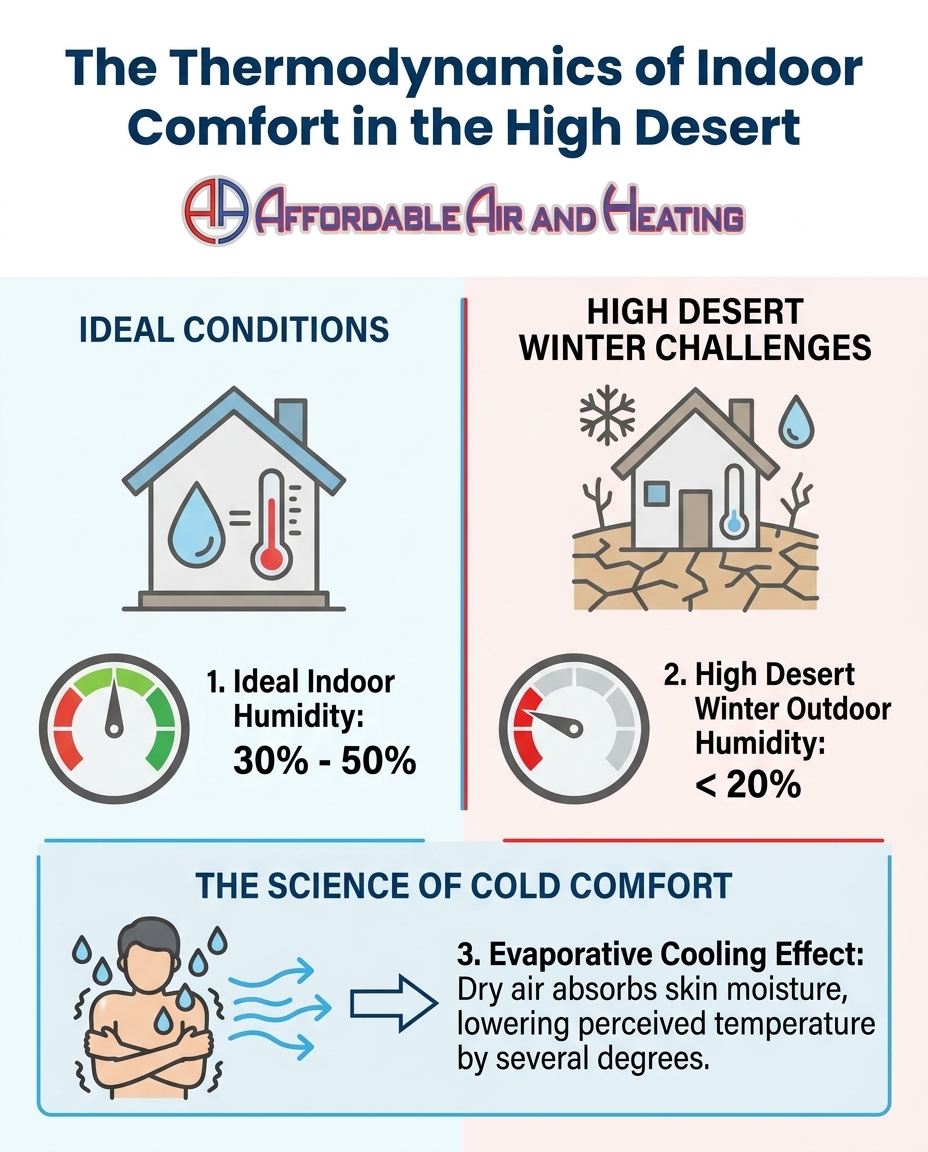The Thermodynamics of Indoor Comfort in the High Desert