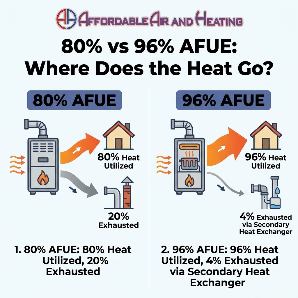 80% vs 96% AFUE: Where Does the Heat Go?