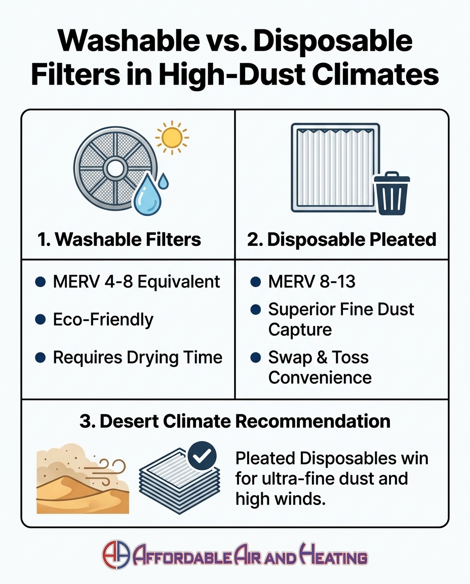 Washable vs. Disposable Filters in High-Dust Climates