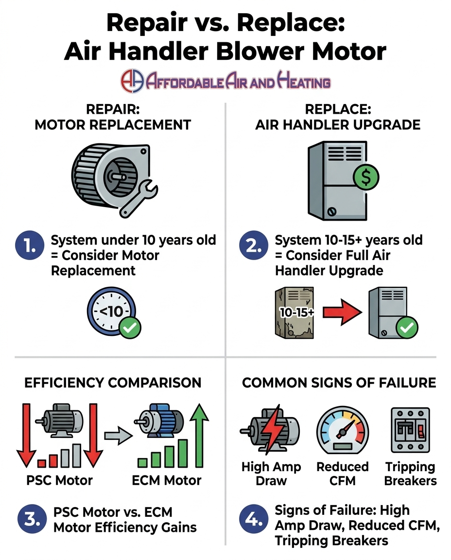 Repair vs. Replace: Air Handler Blower Motor