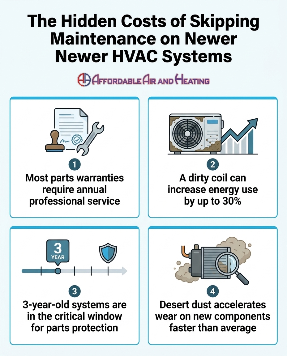 The Hidden Costs of Skipping Maintenance on Newer HVAC Systems