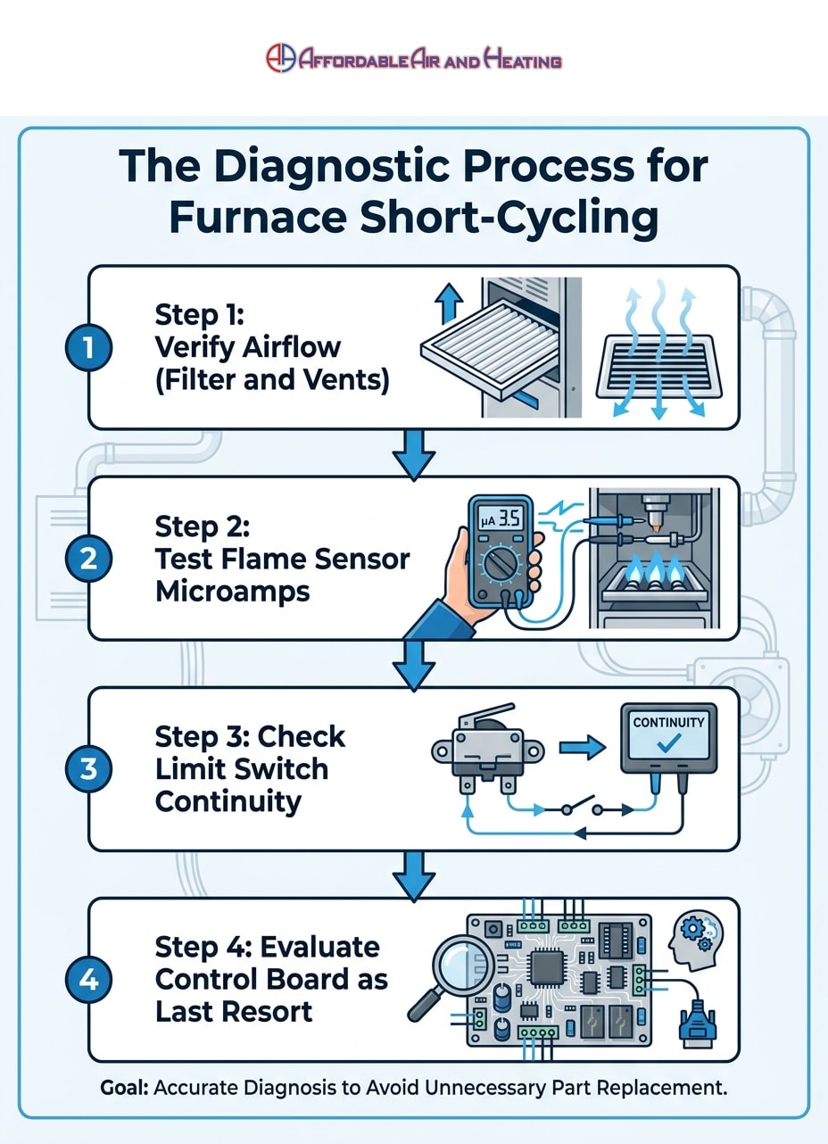 The Diagnostic Process for Furnace Short-Cycling