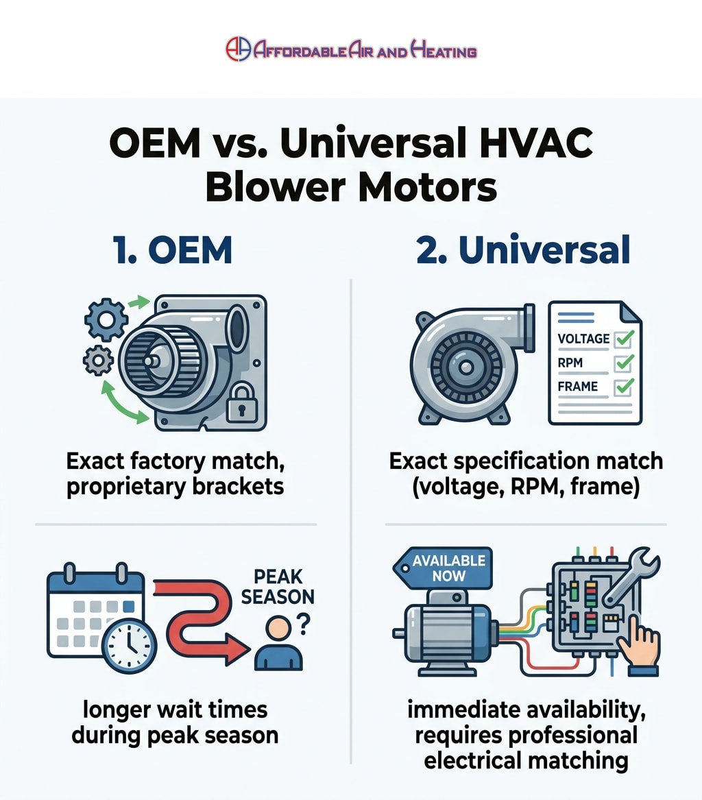 OEM vs. Universal HVAC Blower Motors