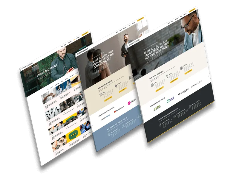 Product feature showcase layout