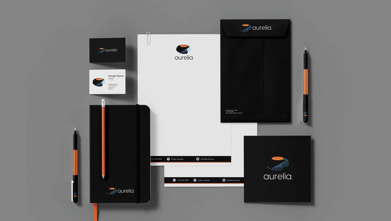 Office branding mockup