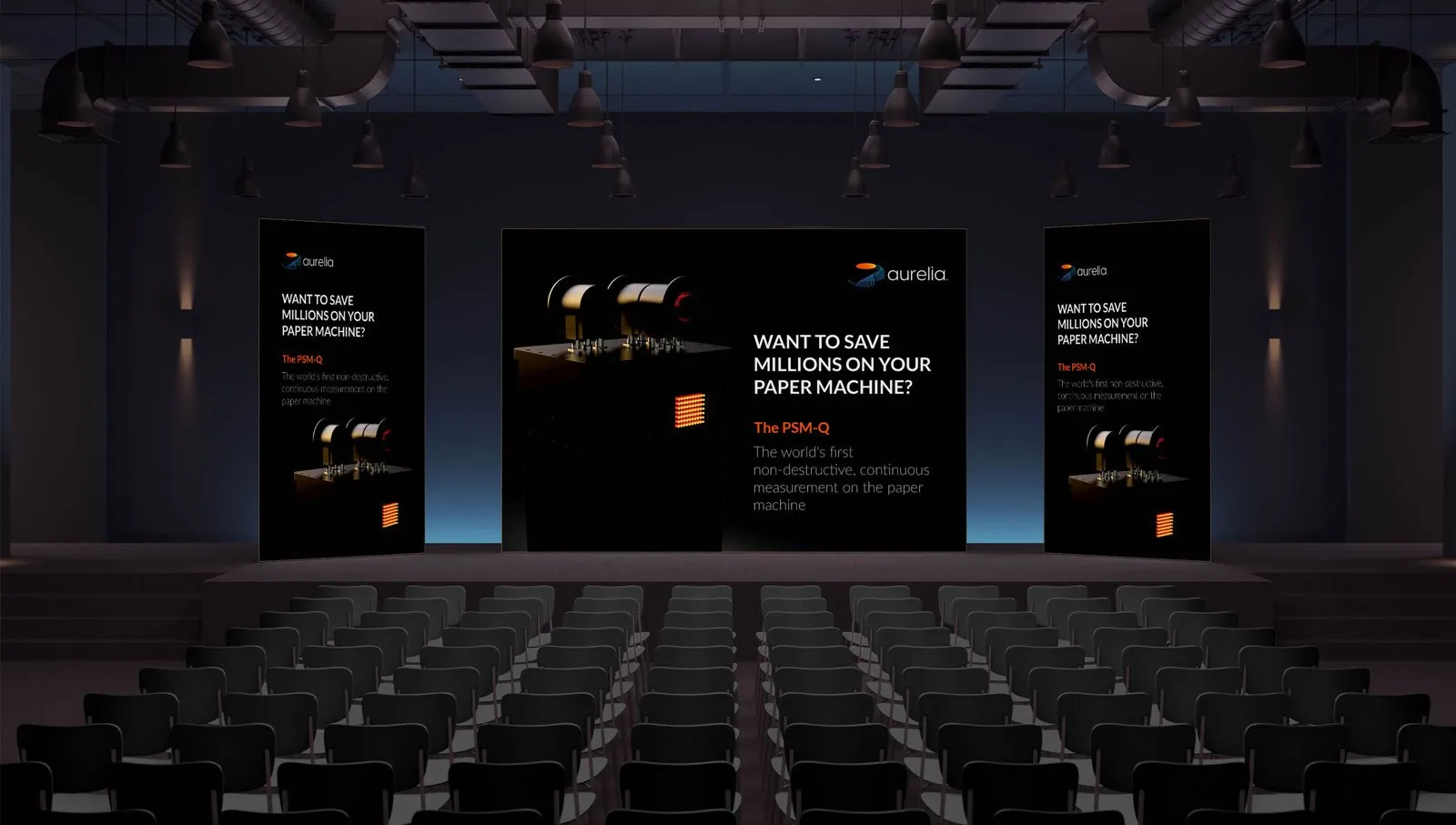 Conference or seminar hall setup