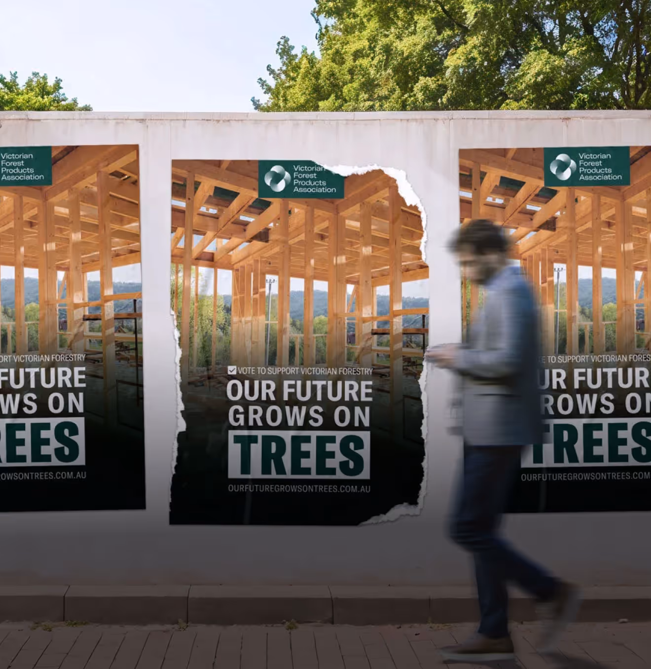 Outdoor billboard advertisement design