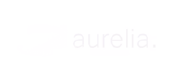 Aurelia white text logo