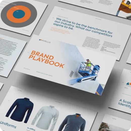 Business brochure layout design