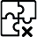 Puzzle piece problem-solving icon