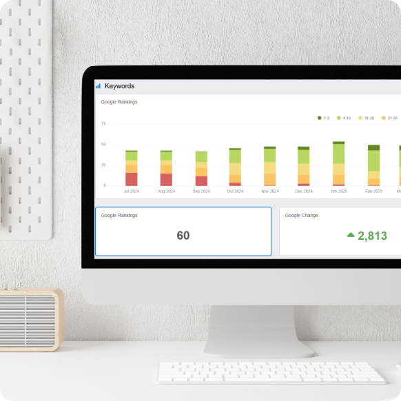 SEO performance analytics illustration