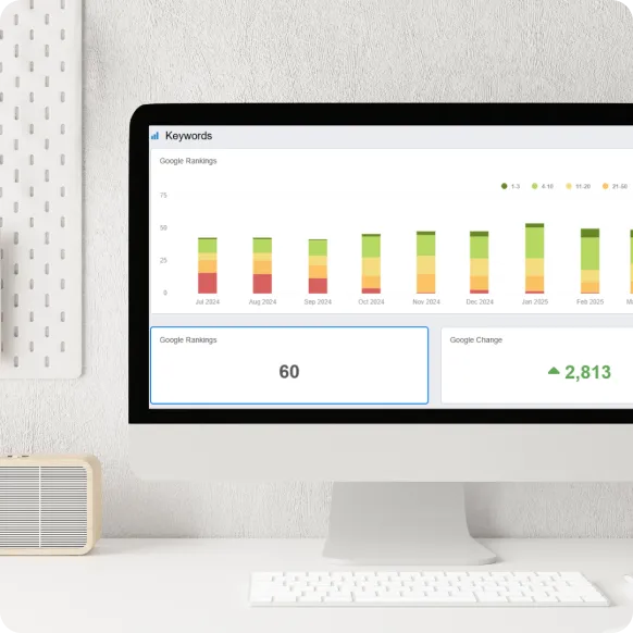 SEO performance analytics illustration