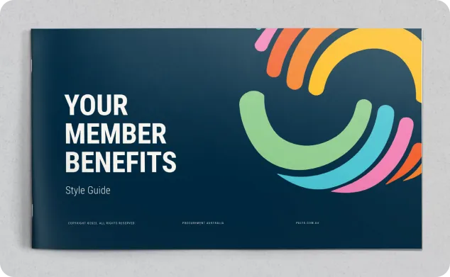 Colorful circular brand logo