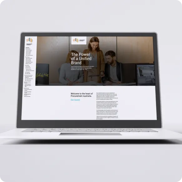 Website homepage mockup