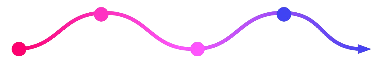 Wavy gradient line graphic