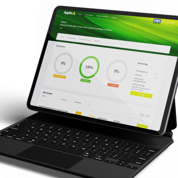 Analytics dashboard on laptop