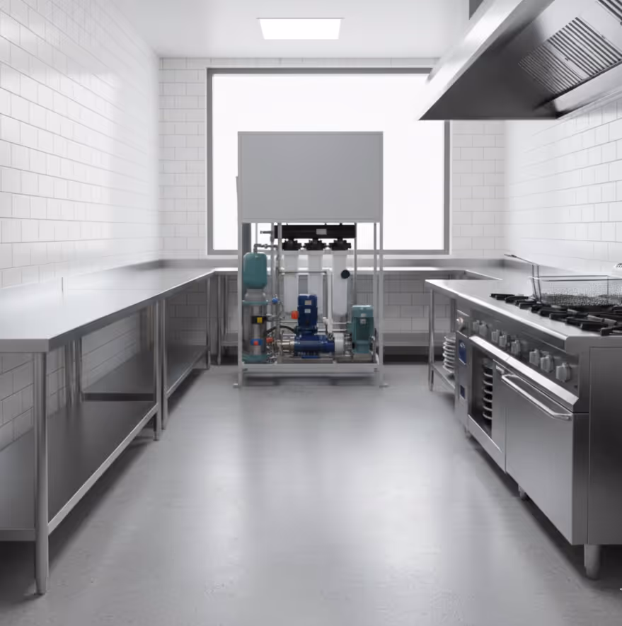 Boon water bottles on a hotel conference room