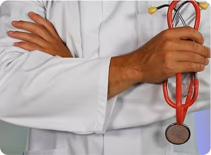 Doctor holding heart monitor
