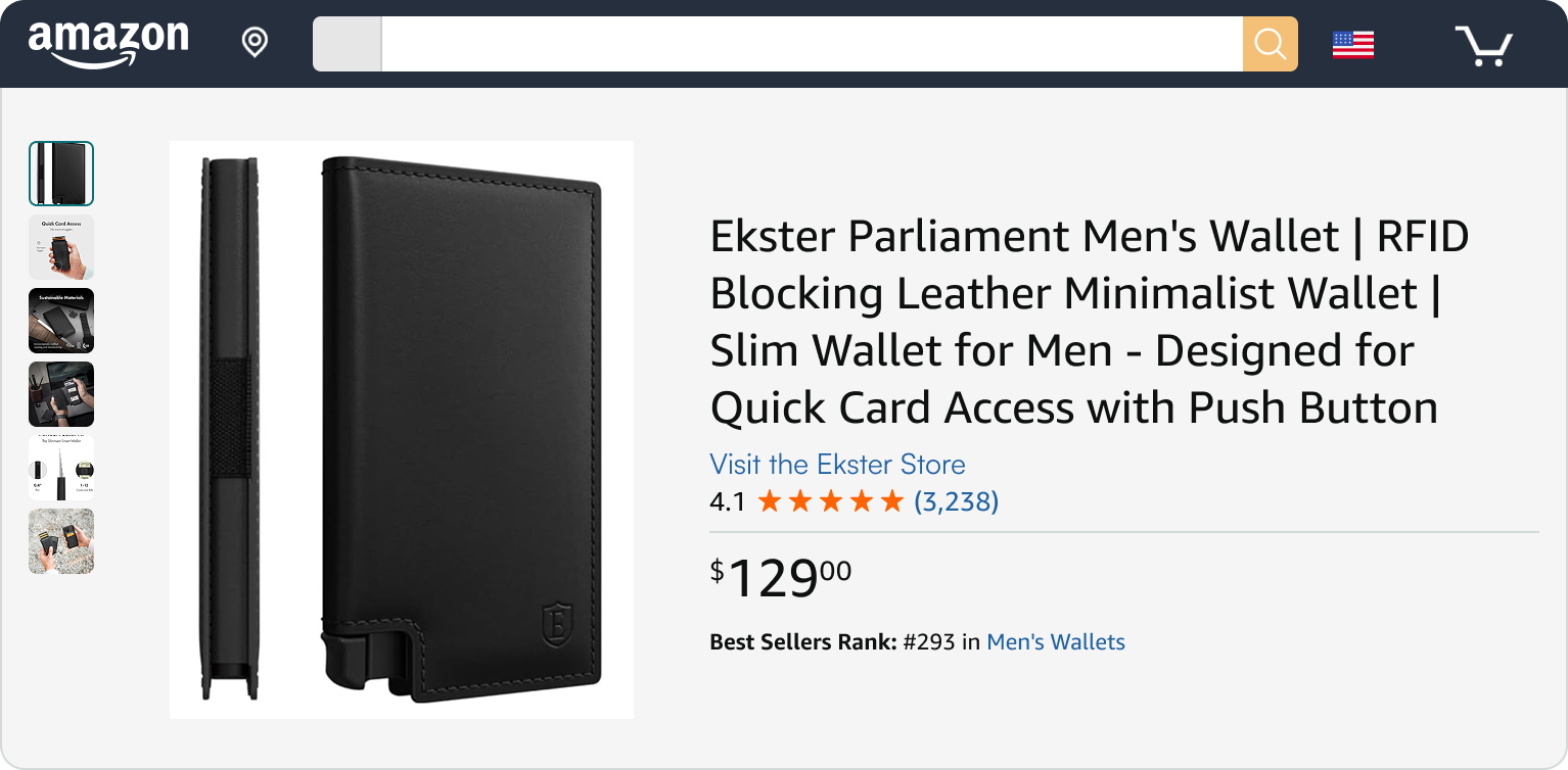 Ekster Amazon Case Study