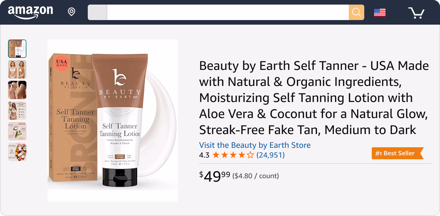 Beauty By Earth Amazon Case Study