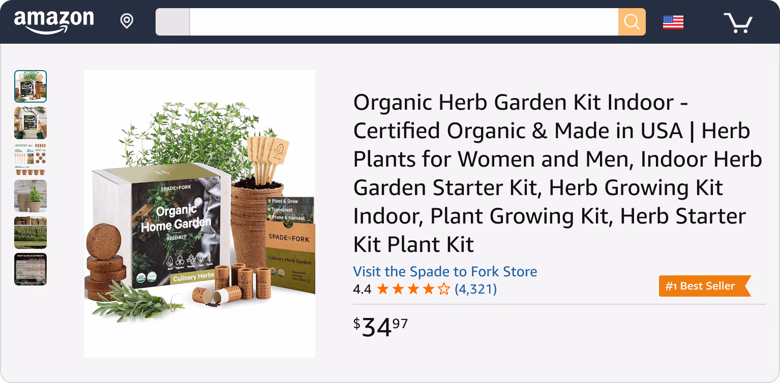 Spade To Fork Amazon Case Study