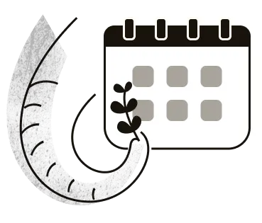 Elephant nose holding a calendar