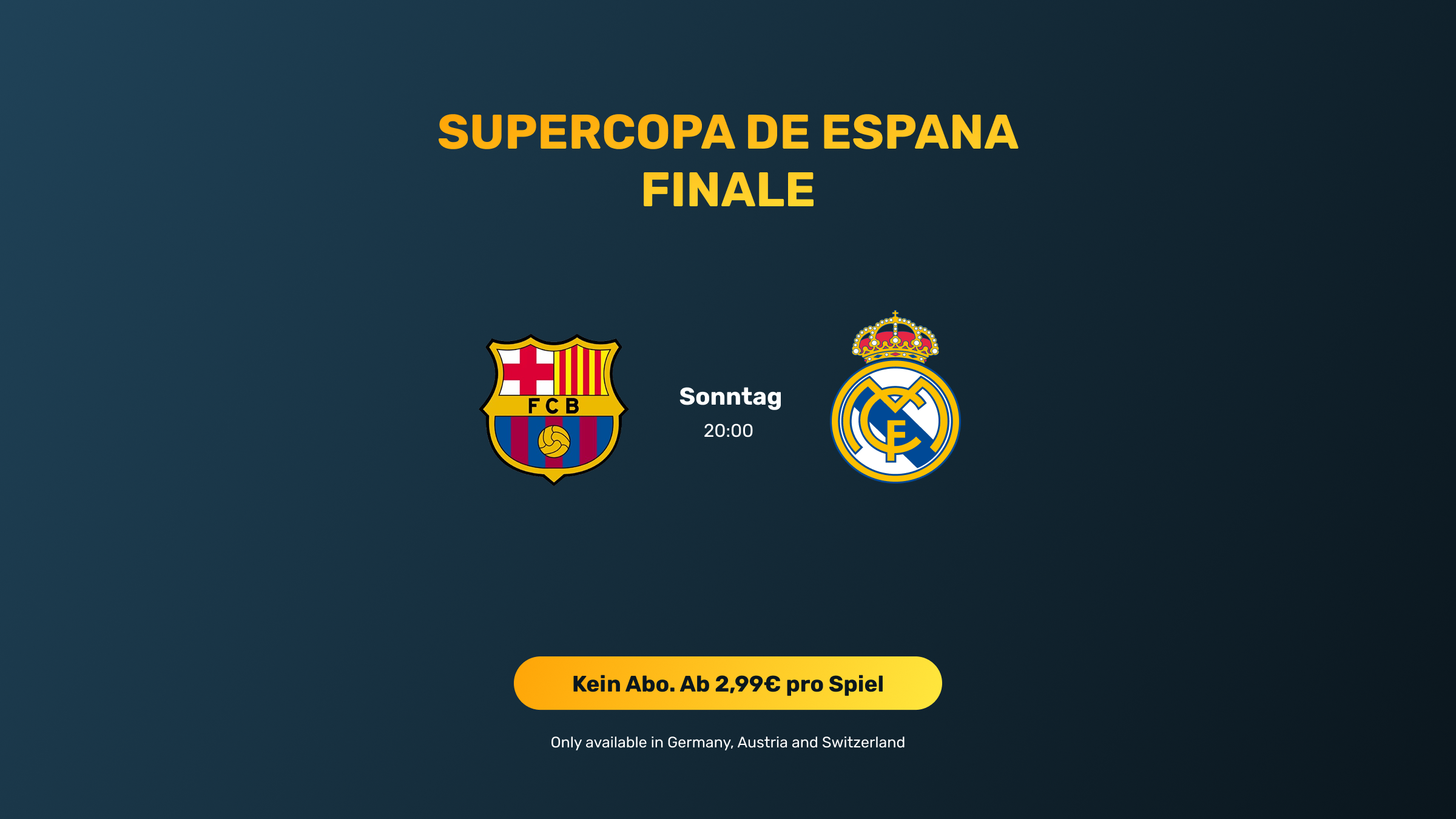 FC Barcelona vs. Real Madrid live: Supercopa-Finale am Sonntag um 20:00 Uhr auf Sportworld