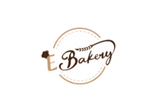 Logo featuring the word 'Bakery' with a stylized letter E incorporating a small bread loaf illustration.