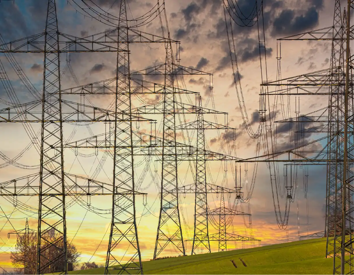 photo de poteaux électriques
