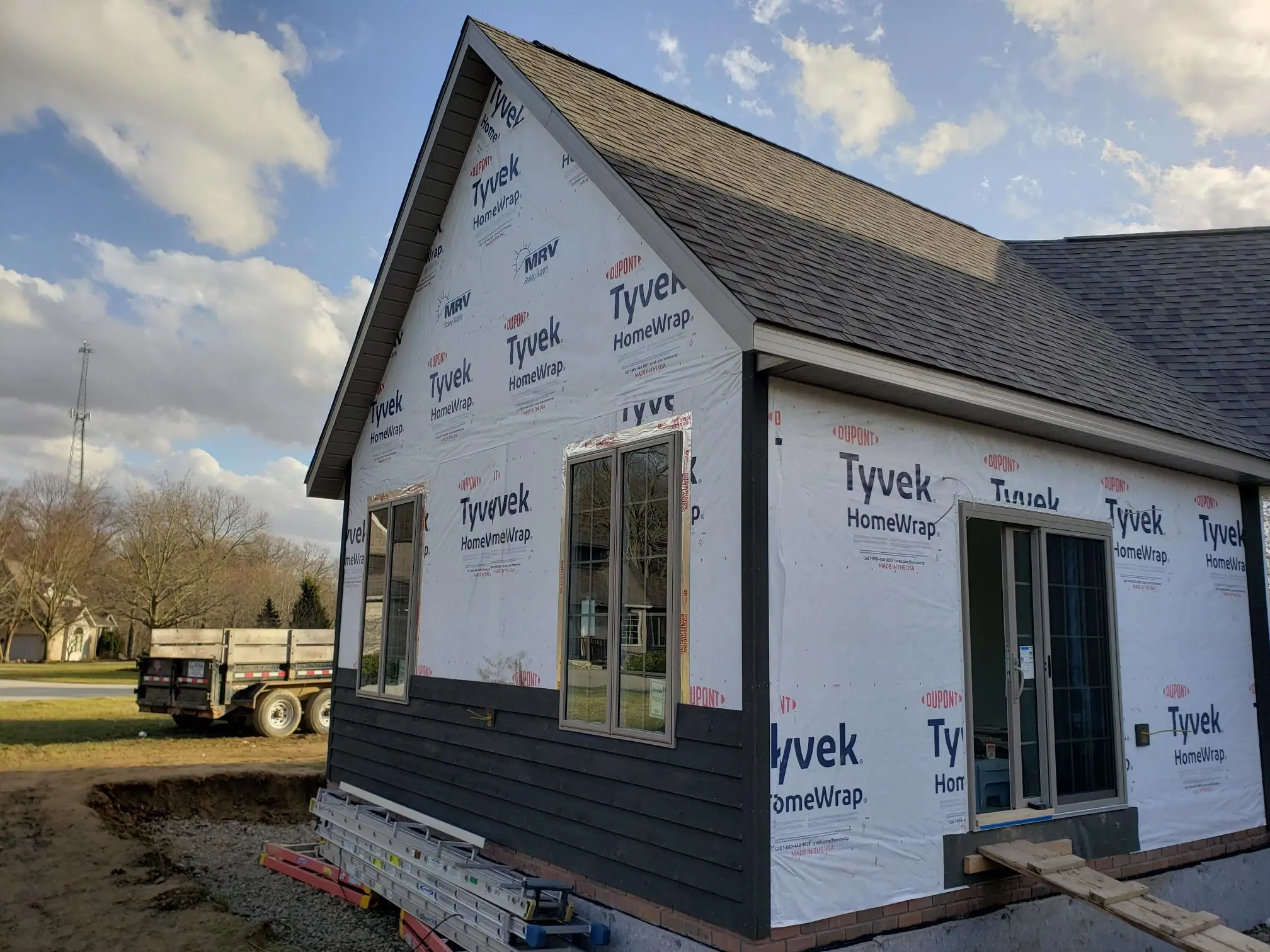 home addition without full siding