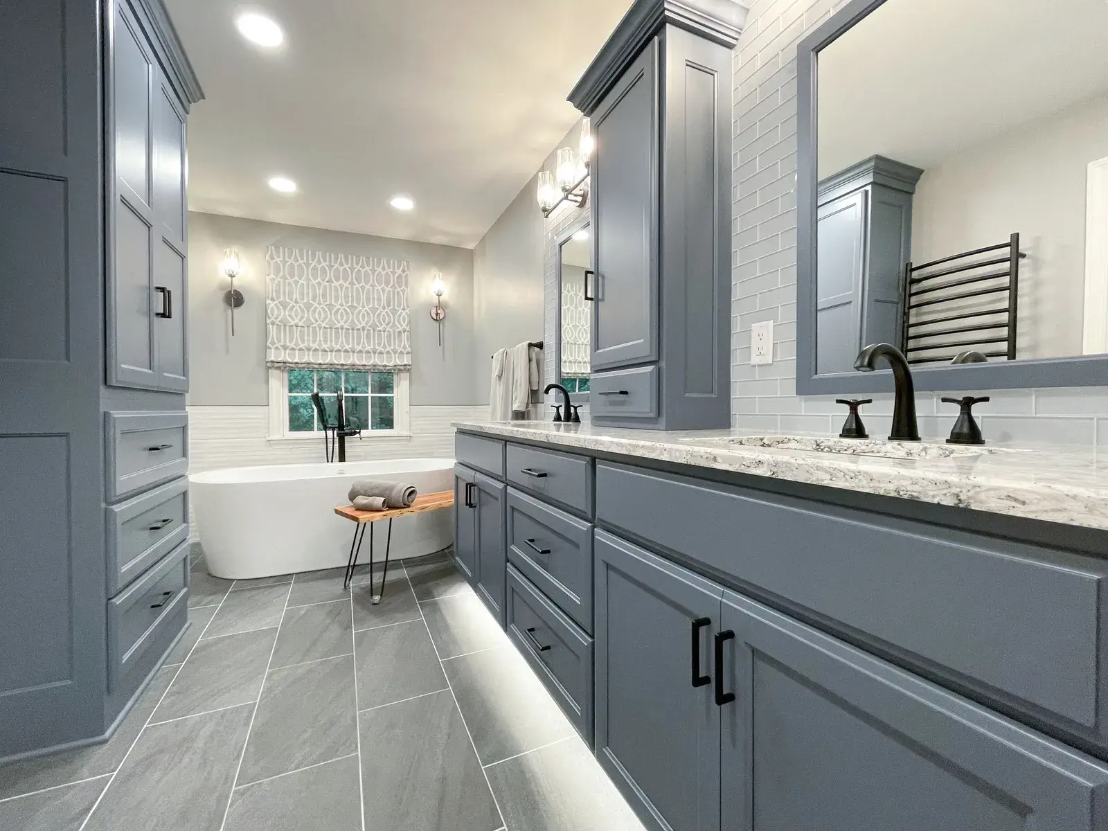 remodeled bathroom vanity and cabinets