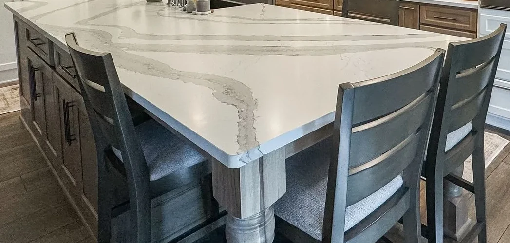 long streak in edge of countertop