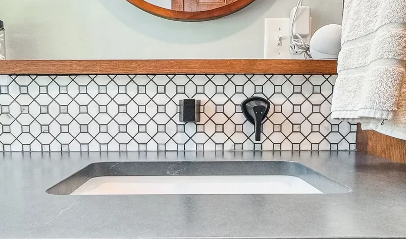 bathroom shower and wall tile