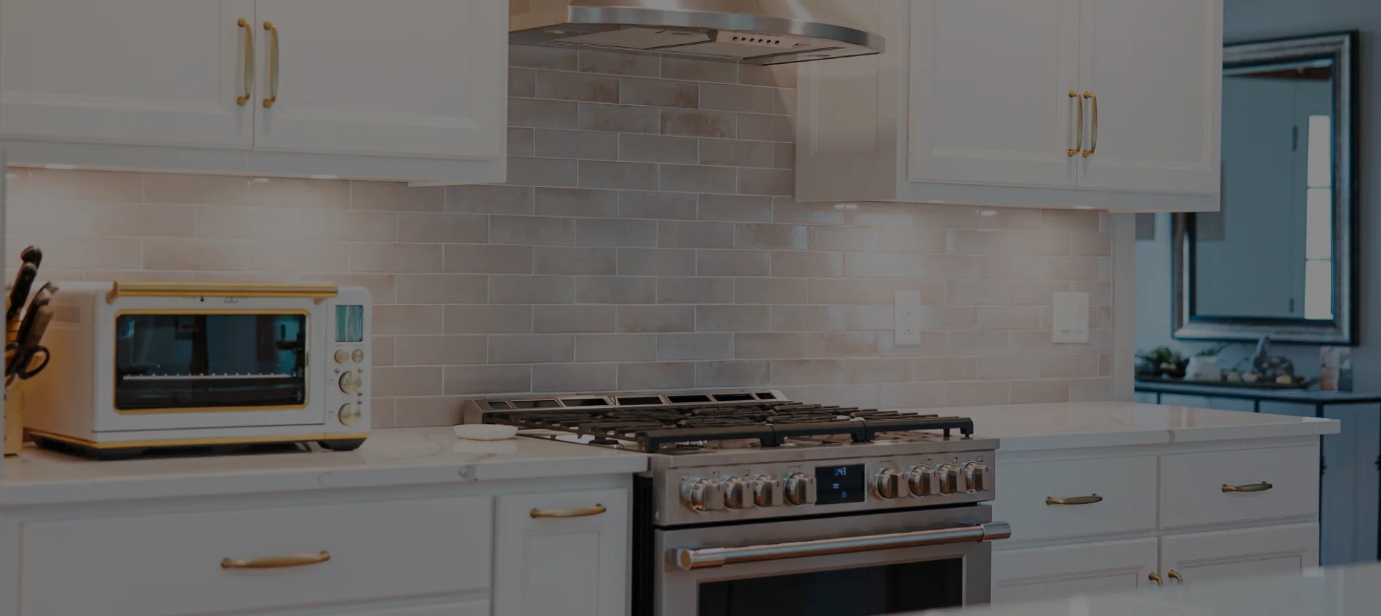 kitchen custom white cabinets