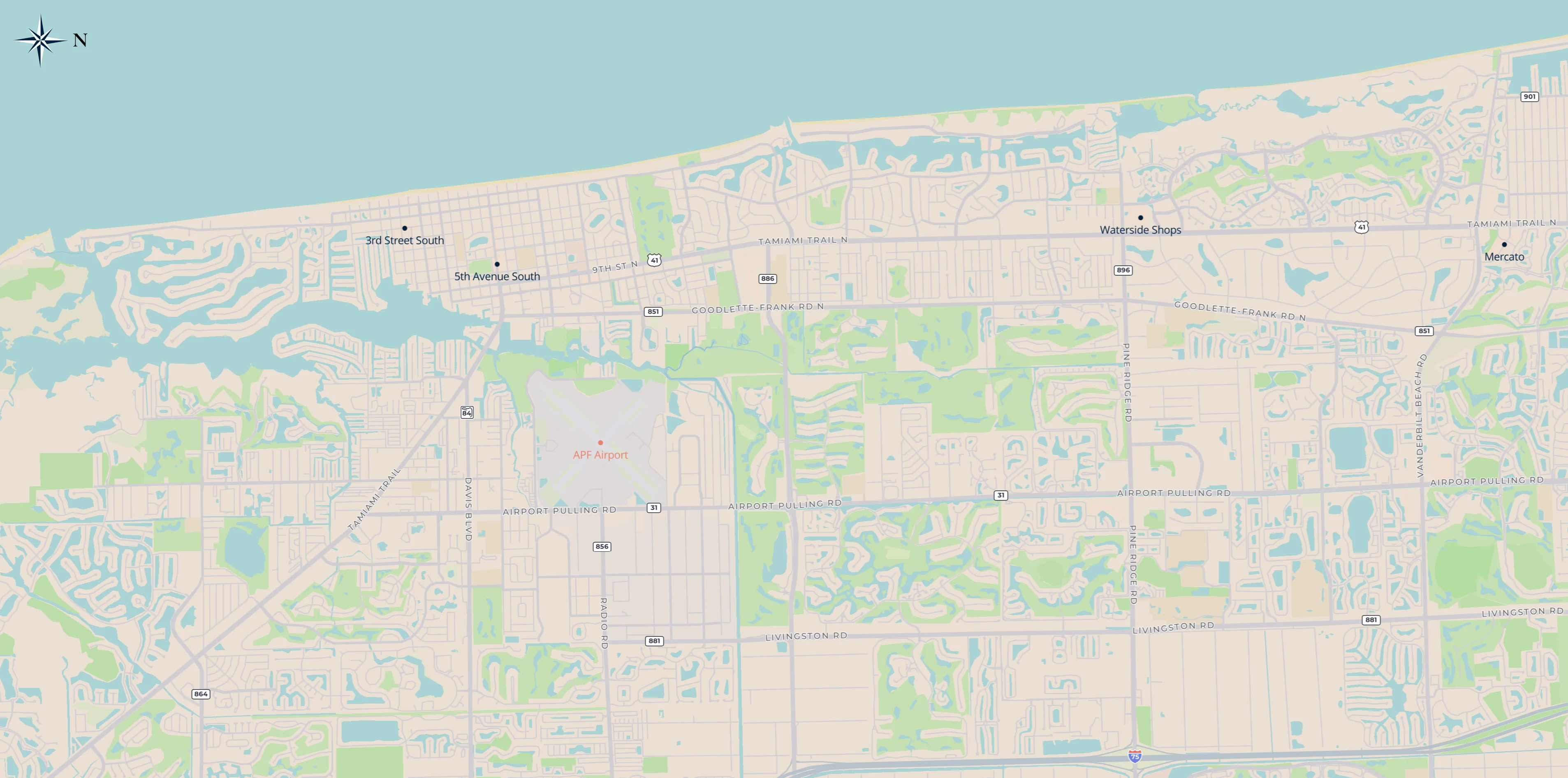 Map of Naples FL