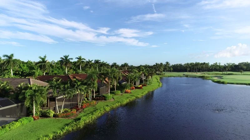San Tiva includes 24 single-family homes known for their picturesque golf and lake views. It provides privacy, serenity, and convenient clubhouse access.