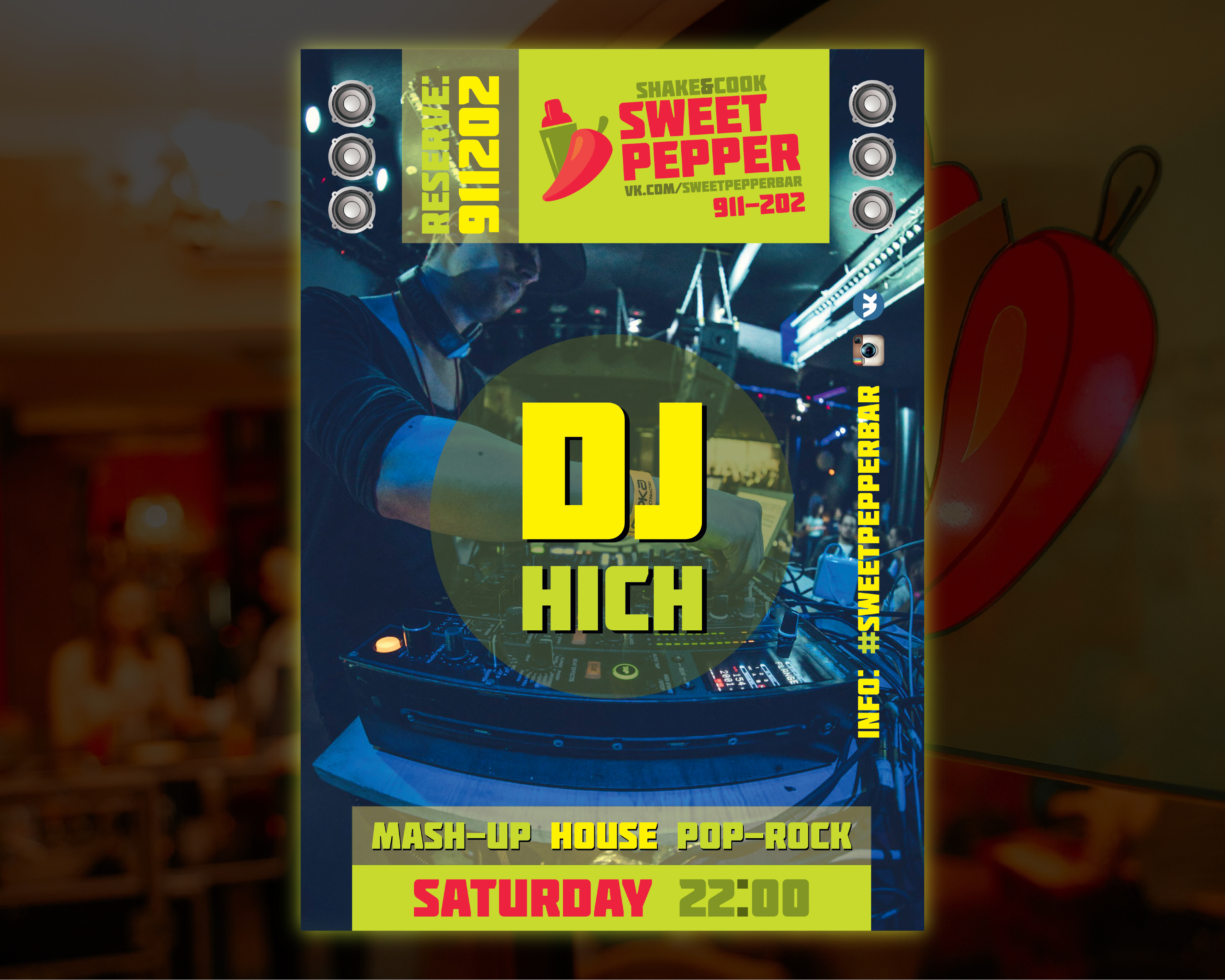 A Dj's poster mockup