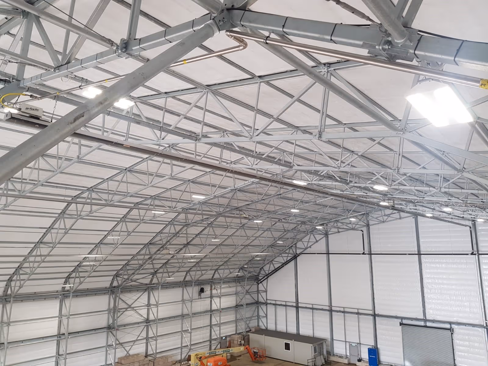 A warehouse heating system
