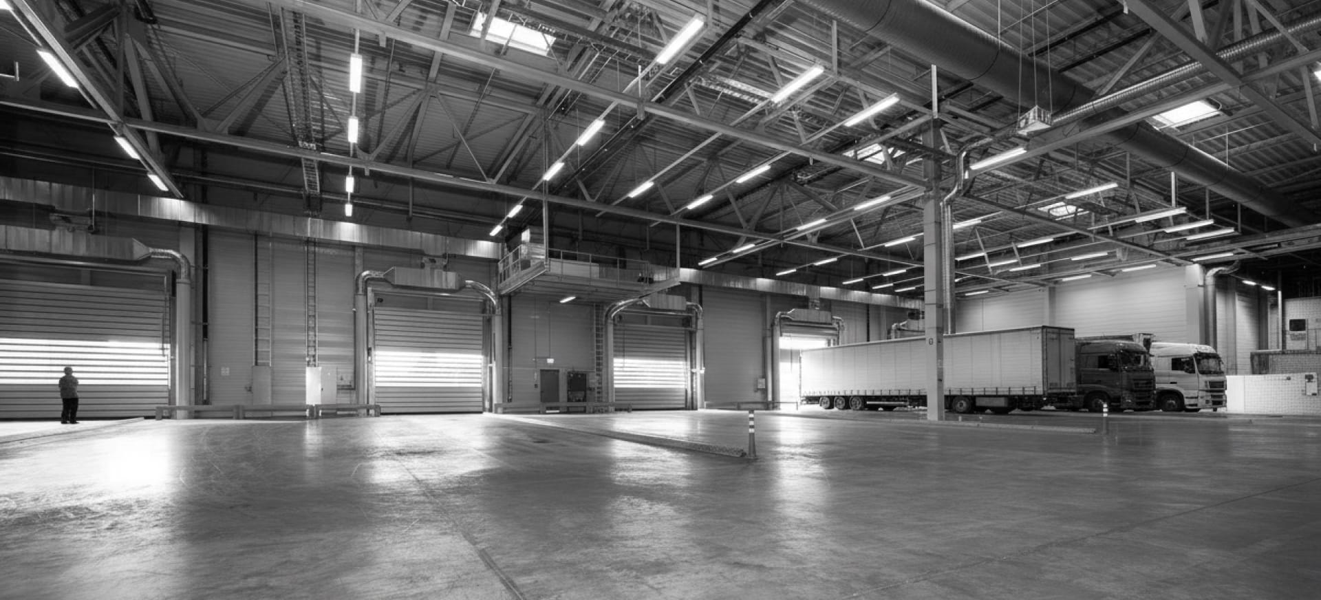 Empty Warehouse central heating