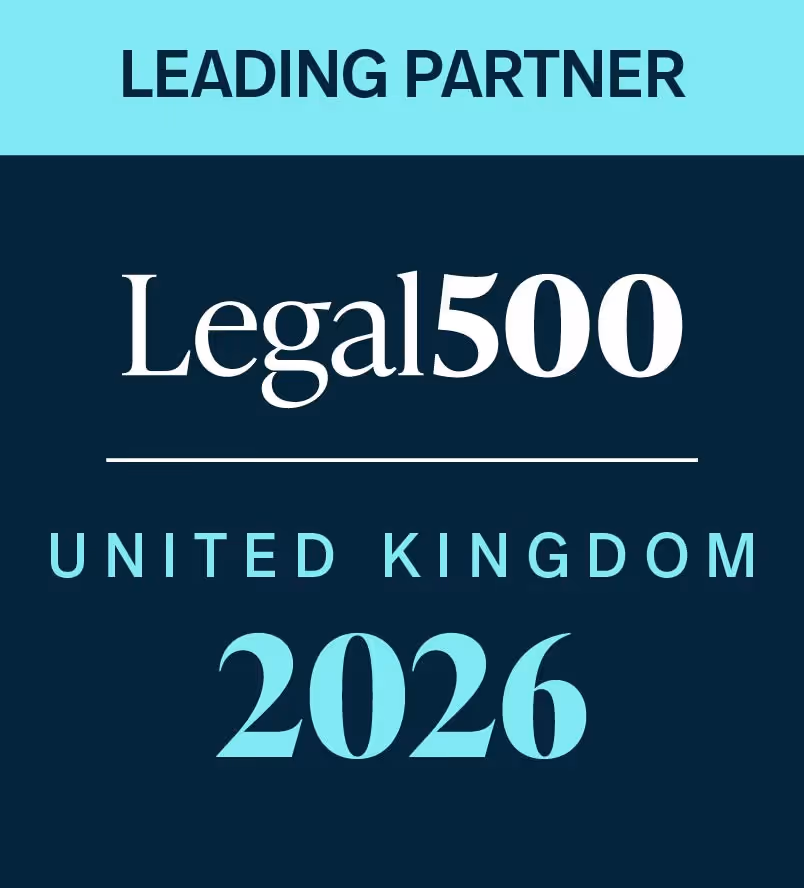 Legal 500 UK 2026 award for Leading Partner | Holborn Adams