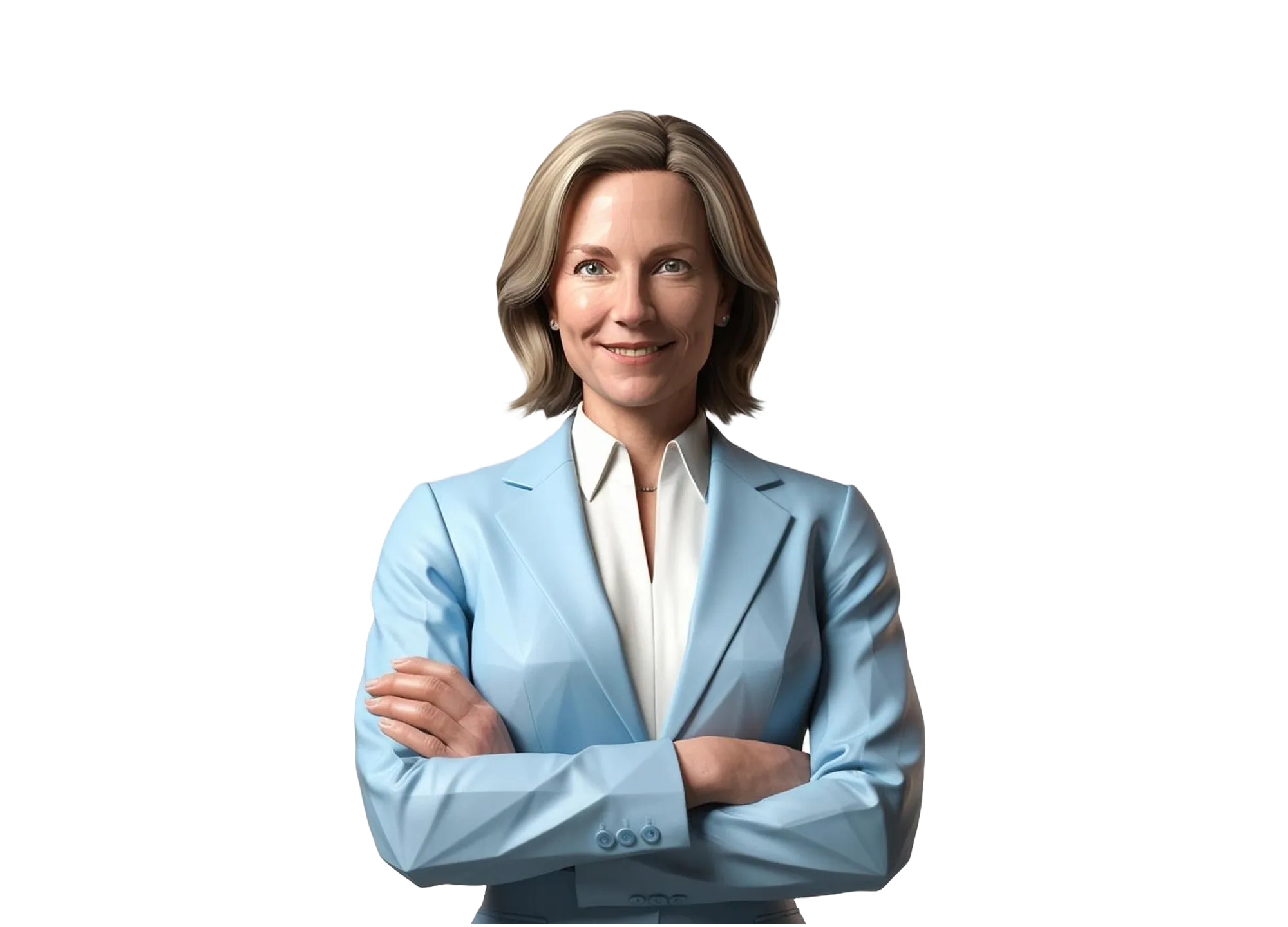 Representation of an AI-created assistant surrounded by tags representing the tasks it can perform.