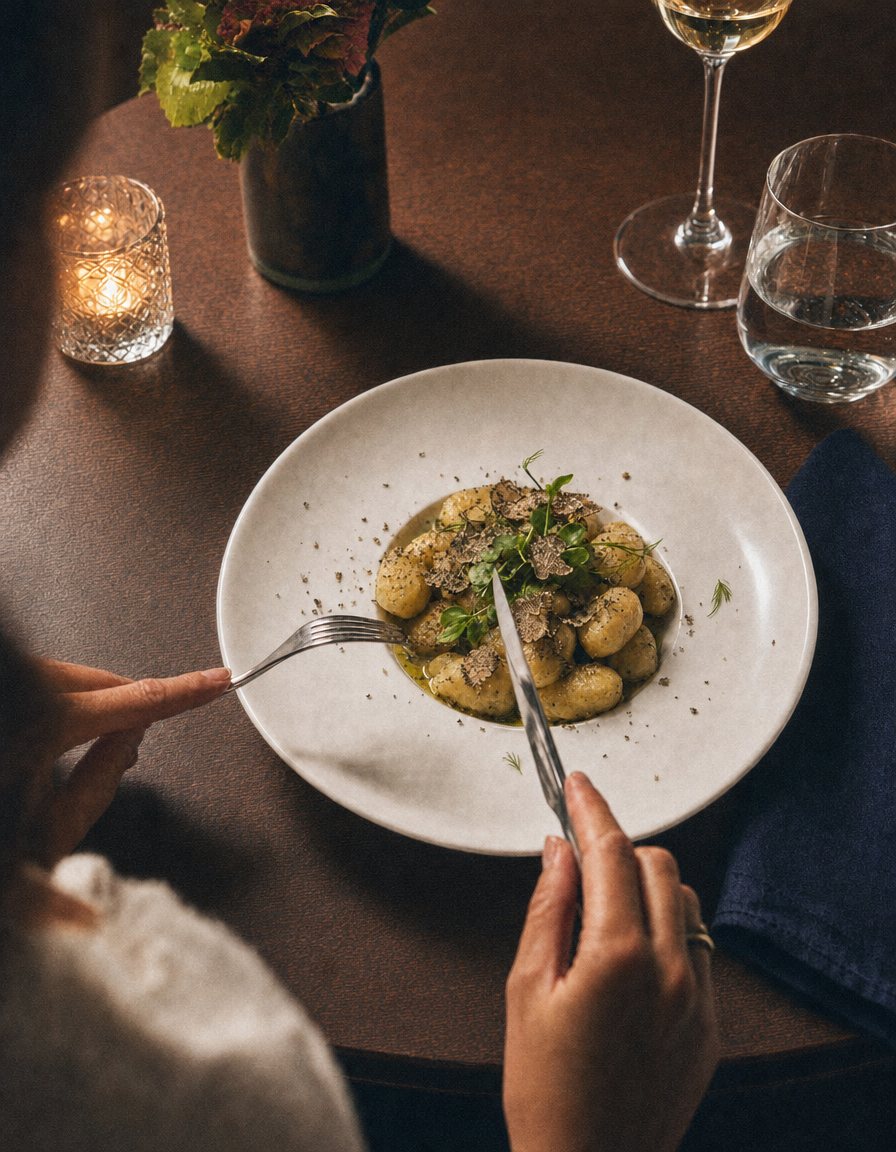 Trüffel Gnocchi im Restaurant Kornati Graz