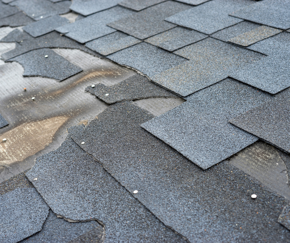 shingles broken and missing