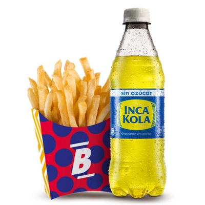 Gaseosa + papas