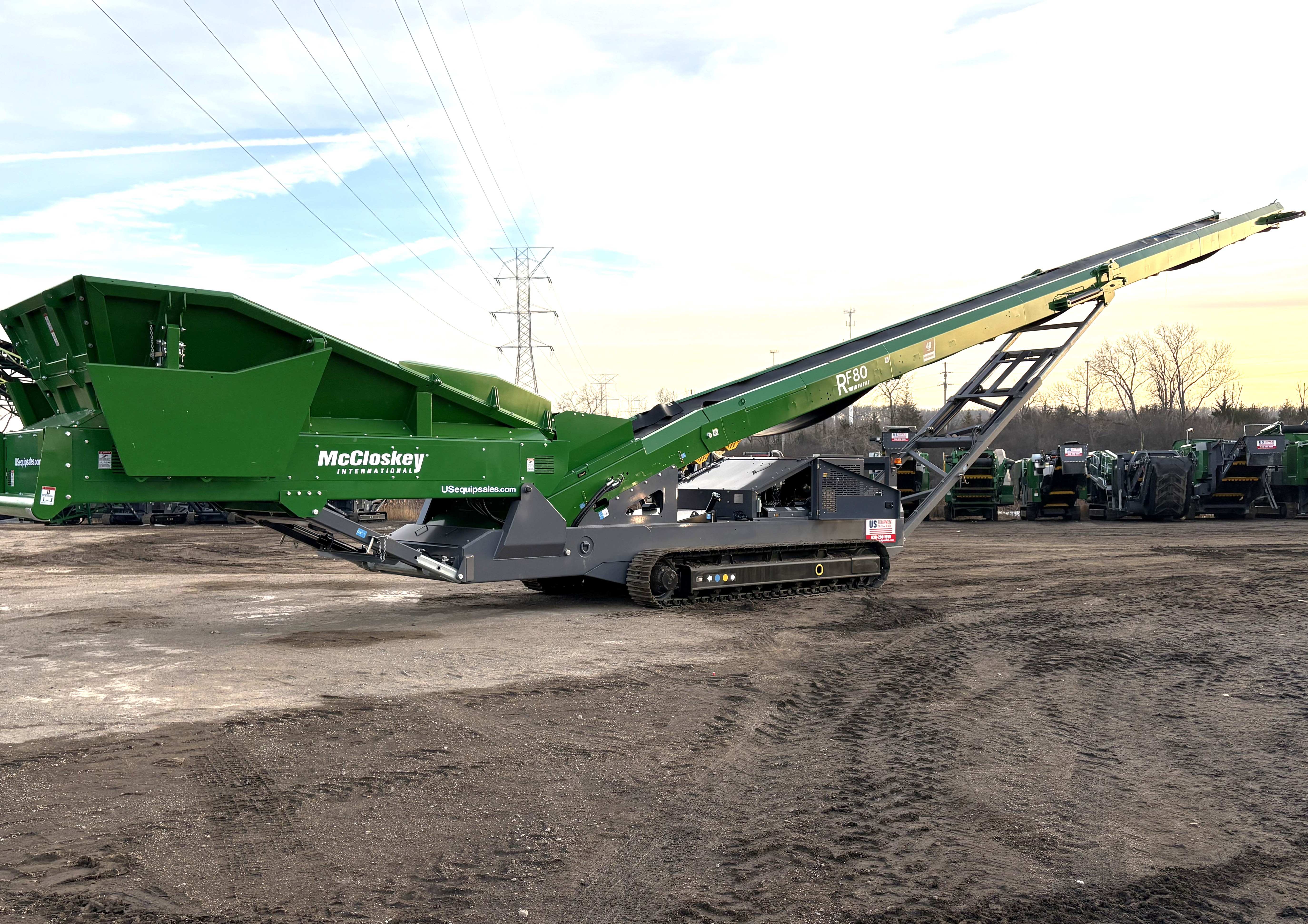 2025 McCloskey RF80 Conveyor – High Capacity Radial Stacker