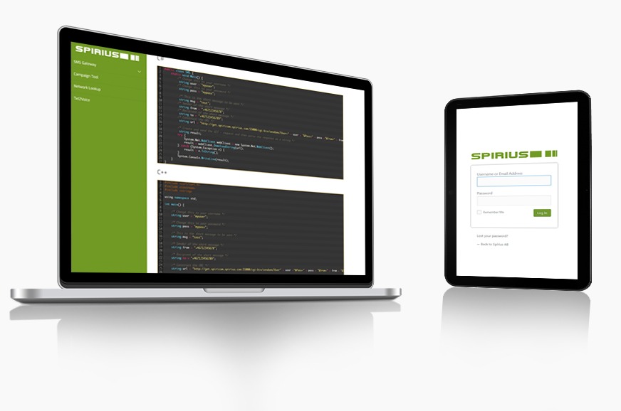 A woman sending SMS to multiple people