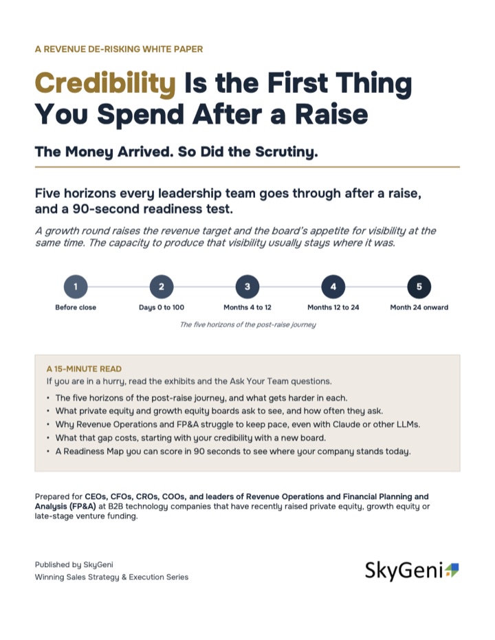 Cover of the white paper Credibility Is the First Thing You Spend After a Raise